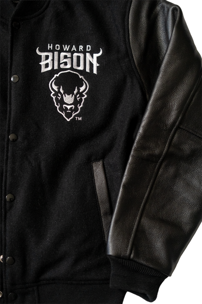 BISON Wool & Leather Varsity Jacket