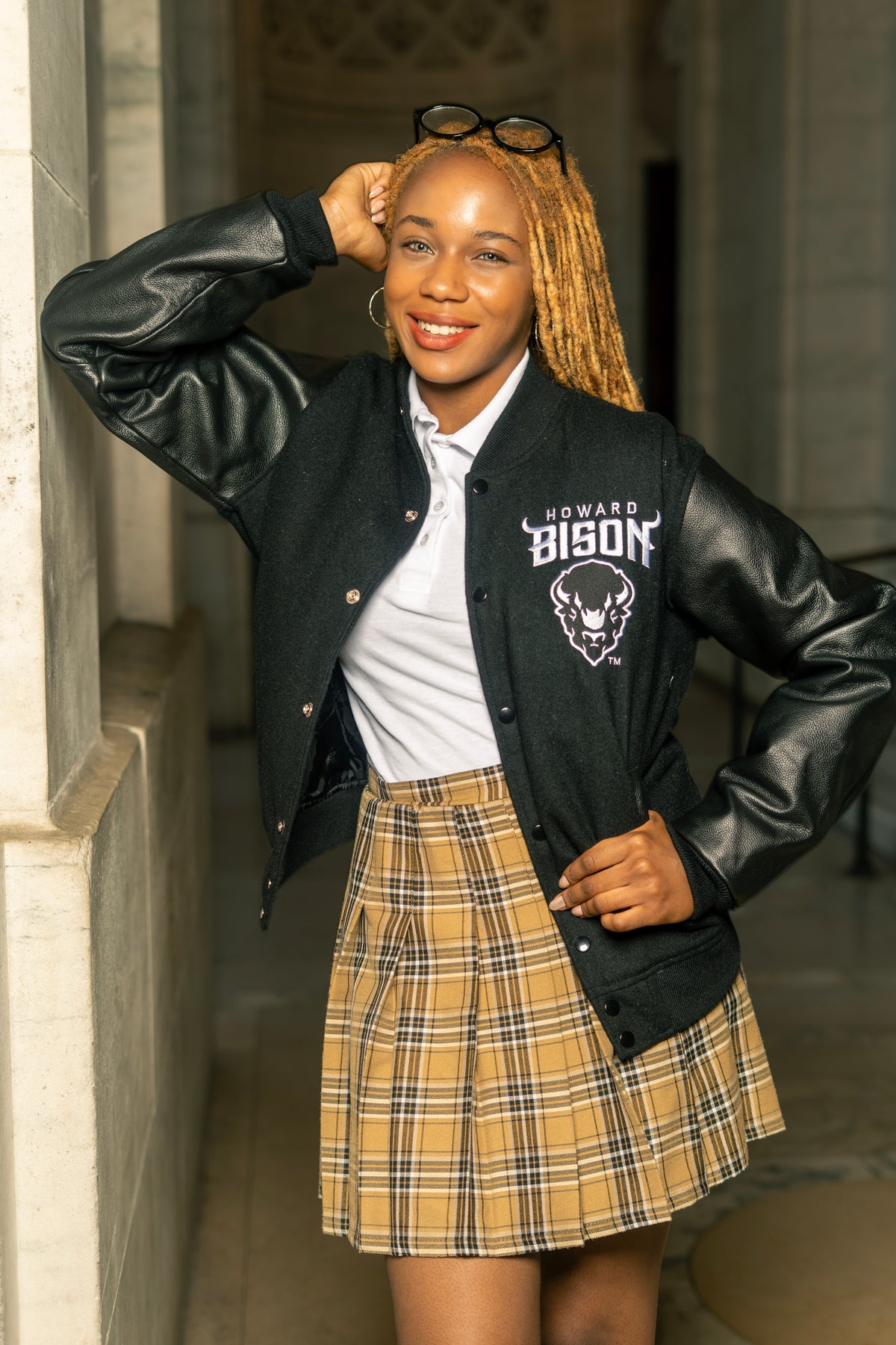 BISON Wool & Leather Varsity Jacket