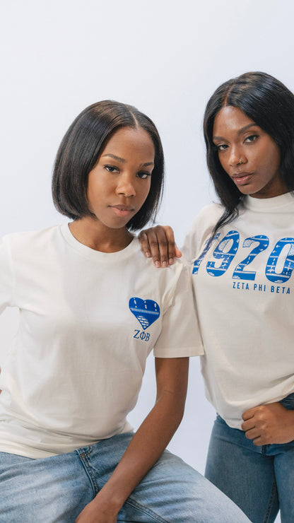Zeta Ankara Heart Embroidered Tee