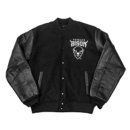 BISON Wool & Leather Varsity Jacket