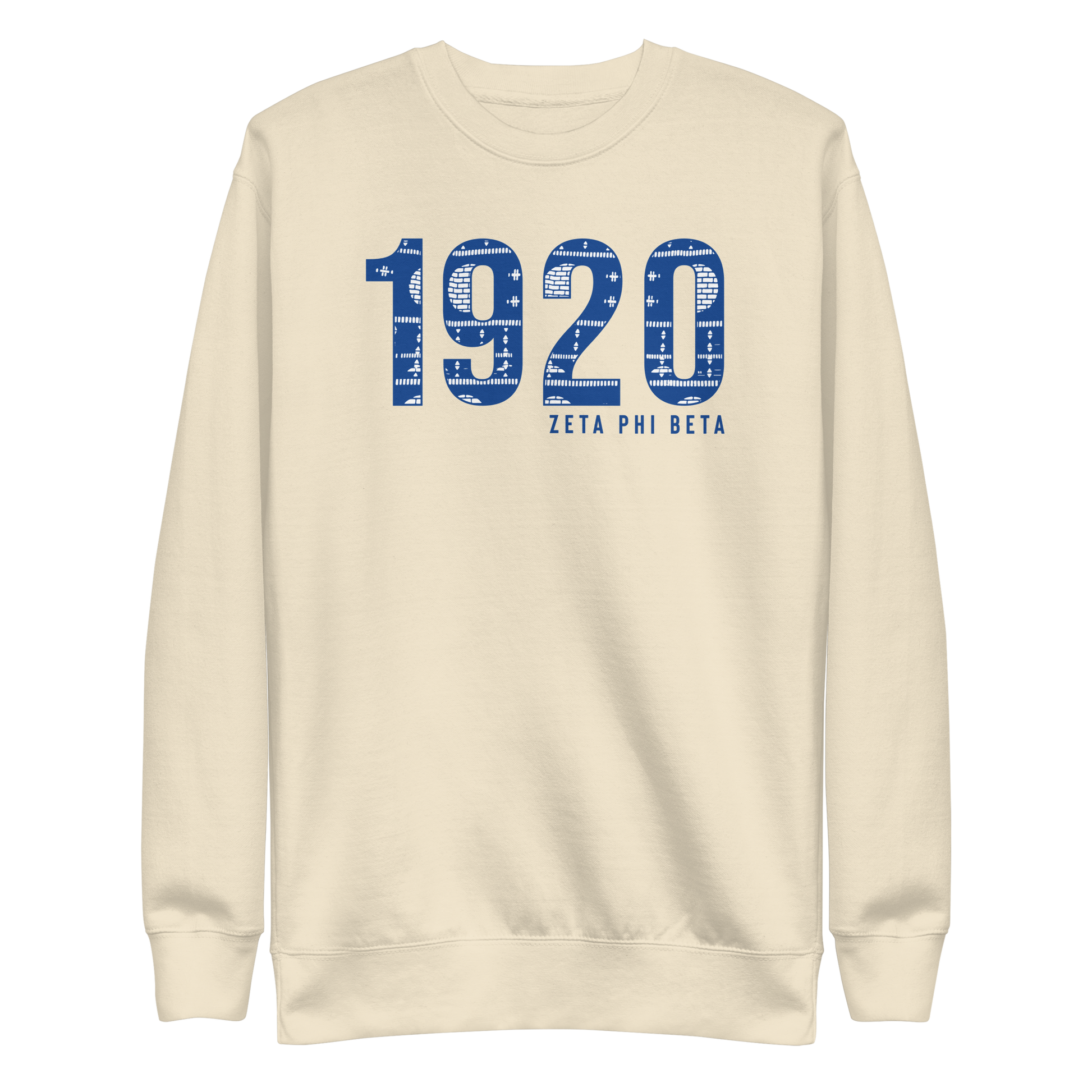 Zeta Phi Beta 1920 crewneck sweatshirt with Ankara print