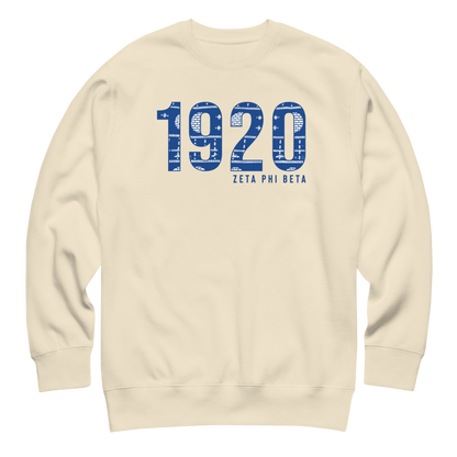 Zeta Phi Beta 1920 Ankara print crewneck sweatshirt 