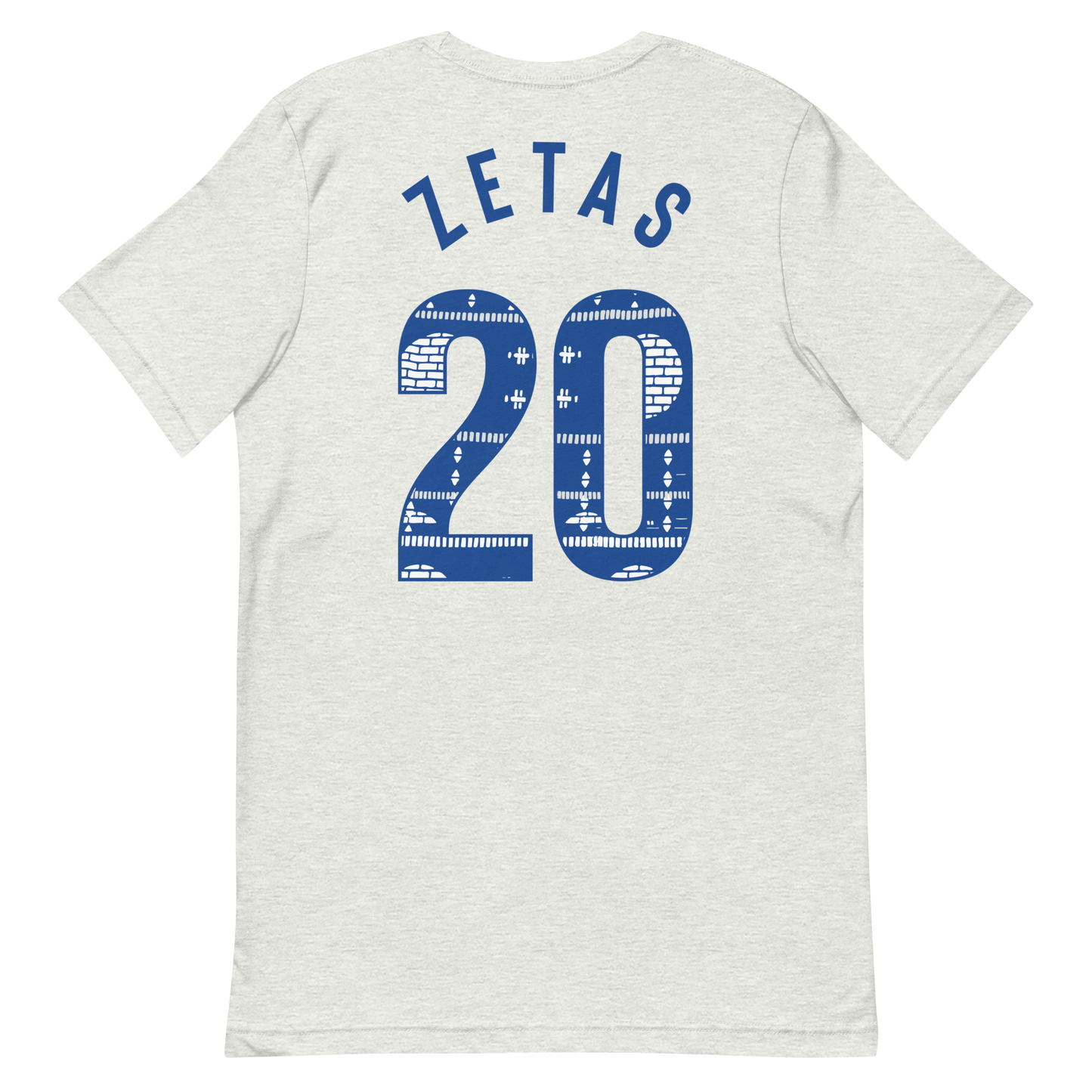 Ash Zeta Phi Beta tee featuring Ankara 20 design on the back