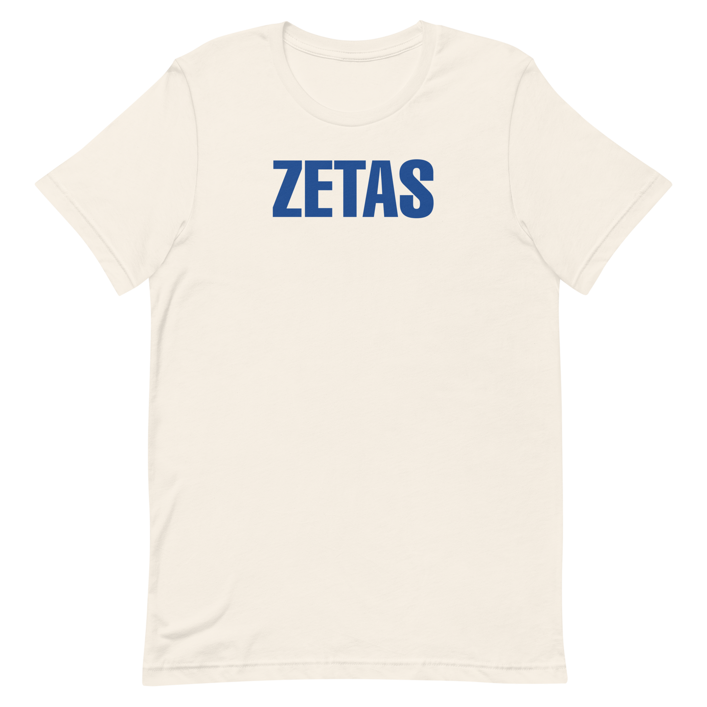 Zeta Phi Beta ZETAS design on vintage white premium cotton tee