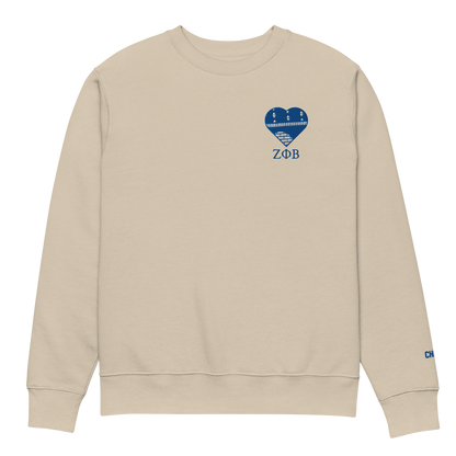 Zeta Ankara Heart Crewneck