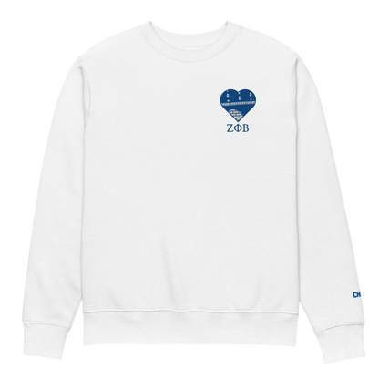 Zeta Ankara Heart Crewneck